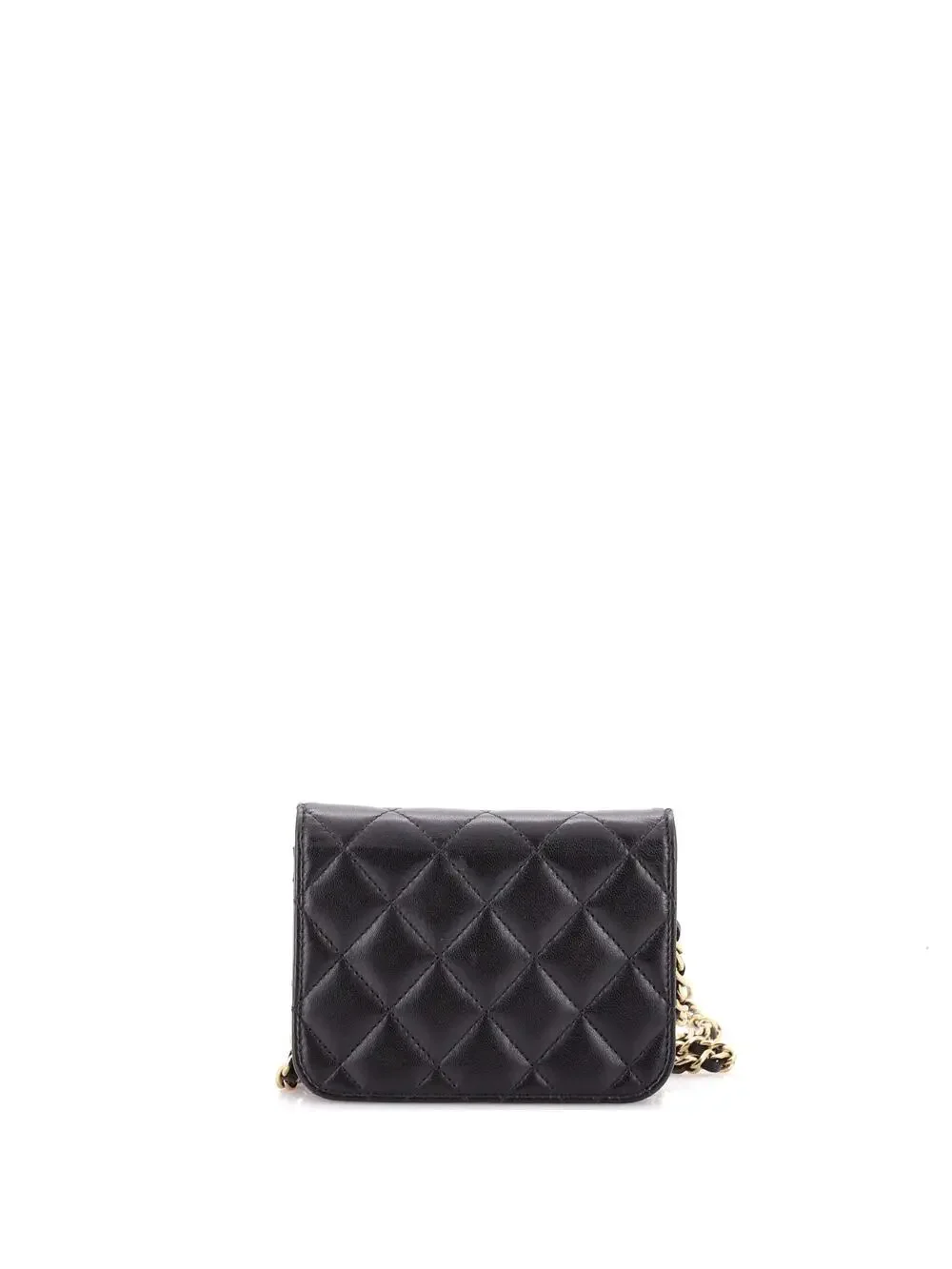 Chanel Bow Strap Card Holder On Chain #243448C23B